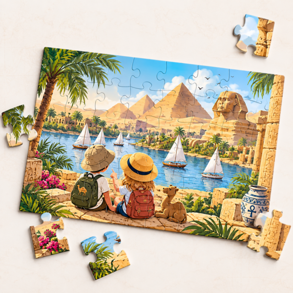 Puzzle dla dzieci - Przygoda w Egipcie